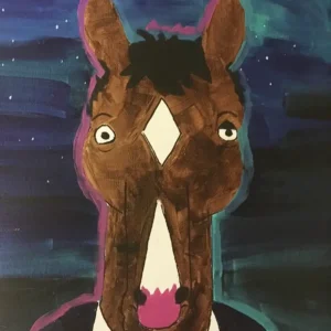 Acrylic Bojack Horseman_by Laura Gates