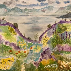 Watercolor Superbloom Whimsy_by Laura Gates