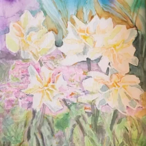 Watercolor Flowers for Mom_by Laura Gates