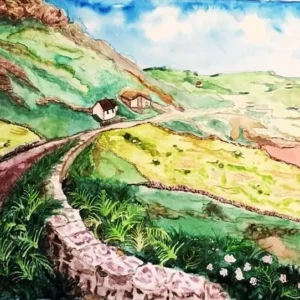 Watercolor Ring of Kerry_by Laura Gates
