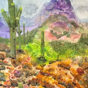 Watercolor Into the Mist_by Laura Gates